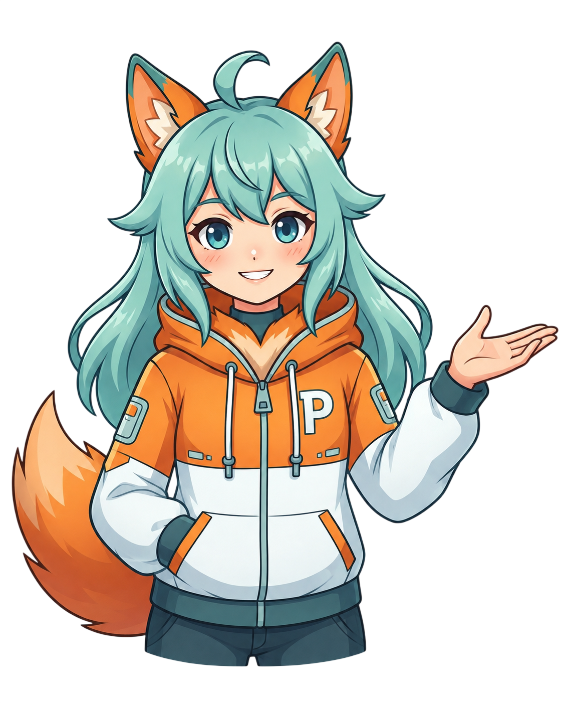 Pecof mascot greeting you in the marketplace